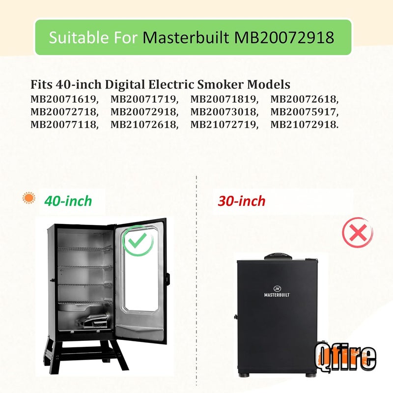 Qfire Large Water Bowl for Masterbuilt 40-inch Digital Electric Smoker,Replacement For Part 9007180374 - Water Bowl - Image 3